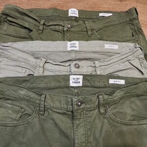 Flint And Tinder Lot Of 3 Slim Fit 38x34